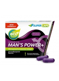 Возбуждающее средство для мужчин Mans Power plus - 10 капсул (0,35 гр.) +1 в подарок - SuperCaps - купить с доставкой в Старом Осколе