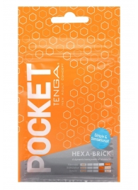 Карманный мастурбатор HEXA-BRICK - Tenga - в Старом Осколе купить с доставкой