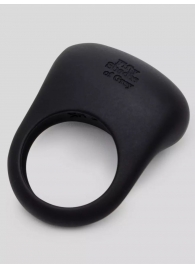 Черное эрекционное виброкольцо Sensation Rechargeable Vibrating Love Ring - Fifty Shades of Grey - в Старом Осколе купить с доставкой