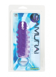 Закрытая фиолетовая насадка с пупырышками SAMURAI PENIS SLEEVE PURPLE - 14,5 см. - NMC - в Старом Осколе купить с доставкой