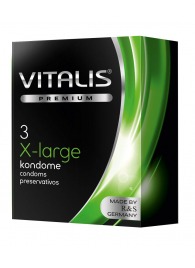 Презервативы увеличенного размера VITALIS PREMIUM x-large - 3 шт. - Vitalis - купить с доставкой в Старом Осколе
