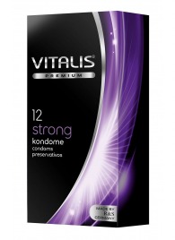 Презервативы с утолщённой стенкой VITALIS PREMIUM strong - 12 шт. - Vitalis - купить с доставкой в Старом Осколе