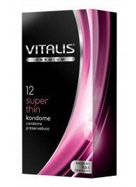 Ультратонкие презервативы VITALIS PREMIUM super thin - 12 шт. - Vitalis - купить с доставкой в Старом Осколе