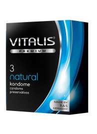 Классические презервативы VITALIS PREMIUM natural - 3 шт. - Vitalis - купить с доставкой в Старом Осколе
