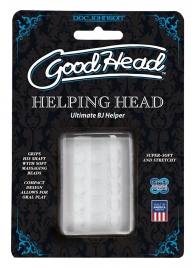 Прозрачный мастурбатор HELPING HEAD - Doc Johnson - в Старом Осколе купить с доставкой
