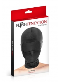 Сплошная маска-шлем с имитацией повязки для глаз - Fetish Tentation - купить с доставкой в Старом Осколе