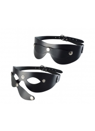 Черная кожаная маска  Новичок - Sitabella - купить с доставкой в Старом Осколе