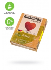 Экологически чистые презервативы Masculan Organic - 3 шт. - Masculan - купить с доставкой в Старом Осколе