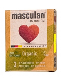 Экологически чистые презервативы Masculan Organic - 3 шт. - Masculan - купить с доставкой в Старом Осколе