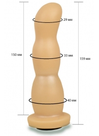 Телесная рельефная насадка Harness - 15,9 см. - LOVETOY (А-Полимер) - купить с доставкой в Старом Осколе