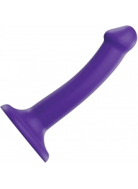 Фиолетовый фаллоимитатор-насадка Strap-On-Me Dildo Dual Density size S - 17 см. - Strap-on-me - купить с доставкой в Старом Осколе