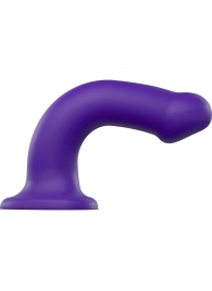 Фиолетовый фаллоимитатор-насадка Strap-On-Me Dildo Dual Density size L - 19 см. - Strap-on-me - купить с доставкой в Старом Осколе