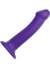 Фиолетовый фаллоимитатор-насадка Strap-On-Me Dildo Dual Density size L - 19 см. - Strap-on-me - купить с доставкой в Старом Осколе