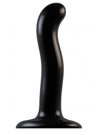 Черный фаллоимитатор-насадка Strap-On-Me P G spot Dildo size S - 16,4 см. - Strap-on-me - купить с доставкой в Старом Осколе