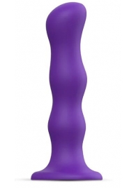 Фиолетовая насадка Strap-On-Me Dildo Geisha Balls size XL - Strap-on-me - купить с доставкой в Старом Осколе