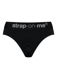 Черные трусики для насадок Heroine Lingerie Harness - size L - Strap-on-me - купить с доставкой в Старом Осколе