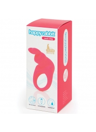 Розовое эрекционное виброкольцо Happy Rabbit Rechargeable Rabbit Cock Ring - Happy Rabbit - в Старом Осколе купить с доставкой