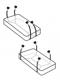 Фиксаторы для кровати WRAPAROUND MATTRESS RESTRAIN - Pipedream - купить с доставкой в Старом Осколе