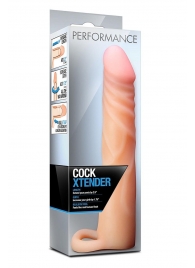 Телесная насадка на пенис Cock Xtender - 17,7 см. - Blush Novelties - в Старом Осколе купить с доставкой