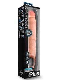 Телесная насадка-удлинитель 11.5 Inch Silicone Cock Sheath Penis Extender - 29,2 см. - Blush Novelties - в Старом Осколе купить с доставкой