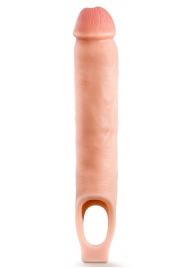 Телесная насадка-удлинитель 11.5 Inch Silicone Cock Sheath Penis Extender - 29,2 см. - Blush Novelties - в Старом Осколе купить с доставкой