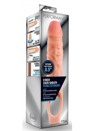 Телесная насадка на пенис 9 Inch Cock Sheath Extender - 22,2 см. - Blush Novelties - в Старом Осколе купить с доставкой