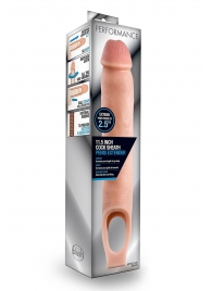 Телесная насадка на пенис 11.5 Inch Cock Sheath Penis Extender - 29,2 см. - Blush Novelties - в Старом Осколе купить с доставкой