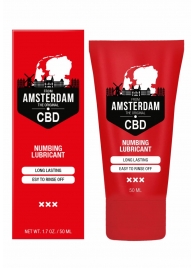 Пролонгирующий лубрикант Numbing CBD from Amsterdam - 50 мл. - Shots Media BV - купить с доставкой в Старом Осколе