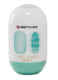 Бирюзовый мастурбатор-яйцо Twist Angel - Baile - в Старом Осколе купить с доставкой