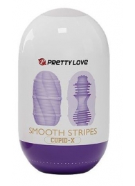 Сиреневый мастурбатор-яйцо Smooth Stripes - Baile - в Старом Осколе купить с доставкой