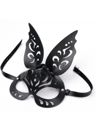 Черная ажурная маска  Зайка  с ушками - Crazy Handmade - купить с доставкой в Старом Осколе