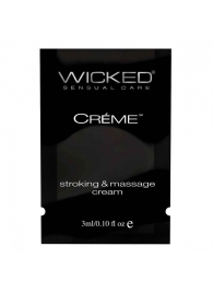 Крем для массажа и мастурбации Wicked Stroking and Massage Creme - 3 мл. - Wicked - купить с доставкой в Старом Осколе