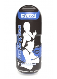 Мастурбатор-ротик с вибрацией Sex In A Can Mouth Lotus Tunnel - Lovetoy - в Старом Осколе купить с доставкой