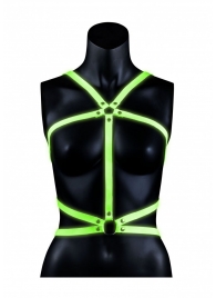 Портупея Body Harness с неоновым эффектом - размер L-XL - Shots Media BV - купить с доставкой в Старом Осколе