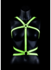 Портупея Body Harness с неоновым эффектом - размер L-XL - Shots Media BV - купить с доставкой в Старом Осколе