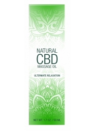 Массажное масло Natural CBD Massage Oil - 50 мл. - Shots Media BV - купить с доставкой в Старом Осколе