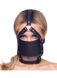 Черный намордник с кляпом-шаром Head Harness With A Gag - Orion - купить с доставкой в Старом Осколе