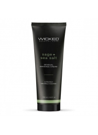 Массажный легкий крем WICKED Sage plus Sea Salt - 120 мл. - Wicked - купить с доставкой в Старом Осколе