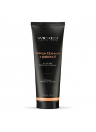 Массажный легкий крем WICKED Orange Blossom plus Patchouli - 120 мл. - Wicked - купить с доставкой в Старом Осколе