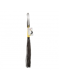 Черная плеть с желтой рукоятью Boundless Flogger - 69,25 см. - California Exotic Novelties - купить с доставкой в Старом Осколе