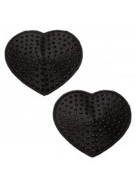 Черные пэстисы в форме сердечек Heart Pasties - California Exotic Novelties - купить с доставкой в Старом Осколе