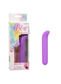 Фиолетовый мини-вибромассажер Liquid Silicone Mini G Vibe для стимуляции зоны G - 10,75 см. - California Exotic Novelties