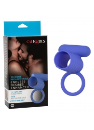 Синее эрекционное виброкольцо Silicone Rechargeable Endless Desires Enhancer - California Exotic Novelties - в Старом Осколе купить с доставкой