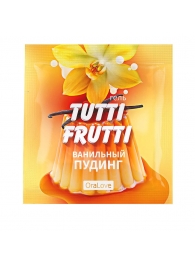 Пробник гель-смазки Tutti-frutti со вкусом ванильного пудинга - 4 гр. - Биоритм - купить с доставкой в Старом Осколе