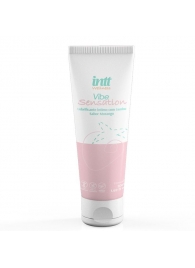 Лубрикант на водной основе Vibe Sensation с клубничным вкусом и легким вибрирующим эффектом - 50 гр. - INTT - купить с доставкой в Старом Осколе