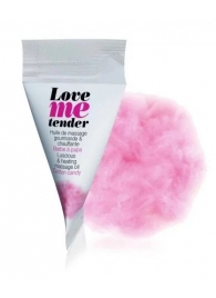 Съедобное согревающее массажное масло Love Me Tender Cotton Candy с ароматом сладкой ваты - 10 мл. - Love to Love - купить с доставкой в Старом Осколе