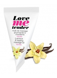 Съедобное согревающее массажное масло Love Me Tender Vanilla с ароматом ванили - 10 мл. - Love to Love - купить с доставкой в Старом Осколе