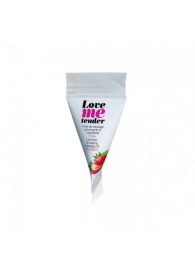 Съедобное согревающее массажное масло Love Me Tender Strawberry с ароматом клубники - 10 мл. - Love to Love - купить с доставкой в Старом Осколе