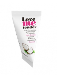 Съедобное согревающее массажное масло Love Me Tender Cocos с ароматом кокоса - 10 мл. - Love to Love - купить с доставкой в Старом Осколе