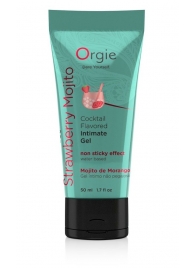 Съедобный интимный гель Orgie Lube Tube Cocktail Strawberry Mojito - 50 мл. - ORGIE - купить с доставкой в Старом Осколе